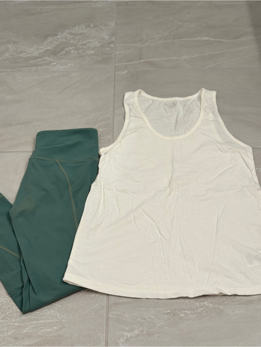 Athleta Workout Set Athleisure Yoga Leggings Workout Tank